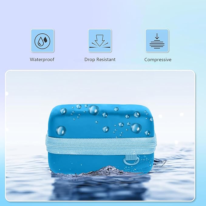 Leayjeen Digital Camera Case Compatible withLUMIX ZS99/ LX10/ ZS80/ ZS100/ ZS70/ ZS200/ ZS60 4K Digital Camera,Compact Digital Camera-Blue(Case Only)