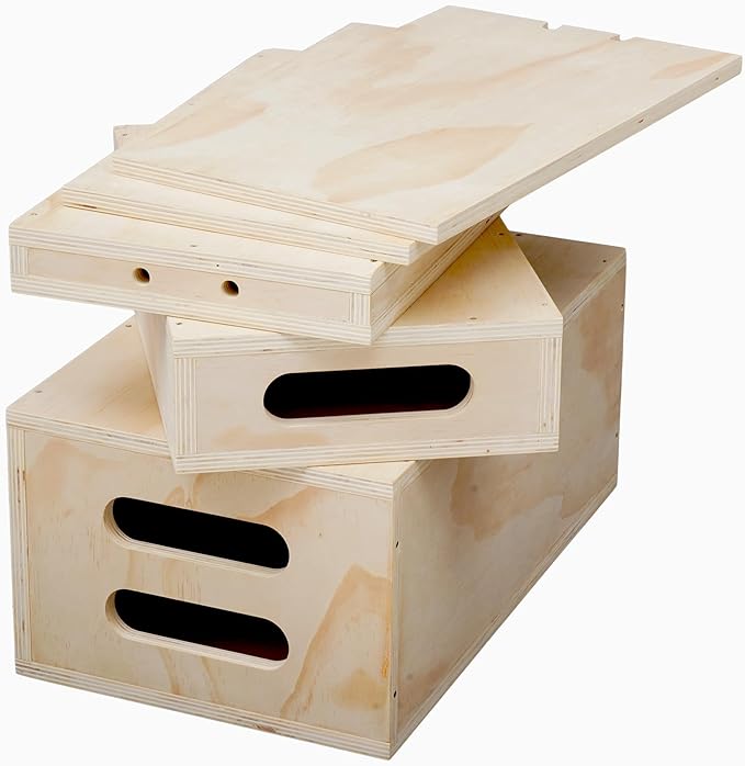tonchean Appl Boxes Full Set of 5 Standard Appl Boxes for Photography with Secure-fit Lid Design Multifunctional Photography Appl Box for Height Adjusting Photo Studio Movie Set and Photography