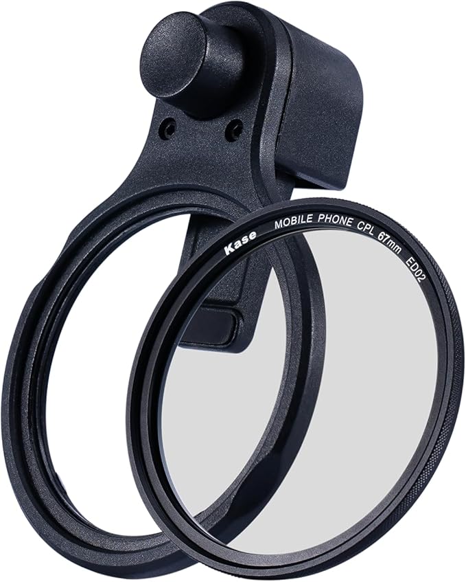 Kase 67mm Magnetic Phone Filters CPL, 0.5s Quick-Snap Clip-On for iPhone 17 16 15 Pro Max Android, for TikTok Reels Shorts