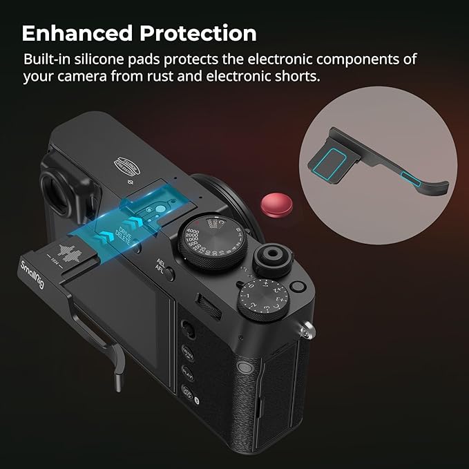 SmallRig Thumb Grip with Hot Shoe Cover for FUJIFILM X100VI / X100V (Black) - 4559