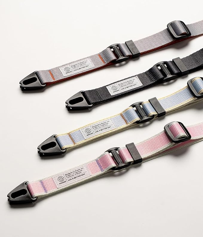 Ringke Lanyard Strap [Adjustable Neck Shoulder Crossbody Strap] [One-Touch Buckle] for Phone Case, Camera, Keys, USB Flash Drive, and ID Badge - Graphite