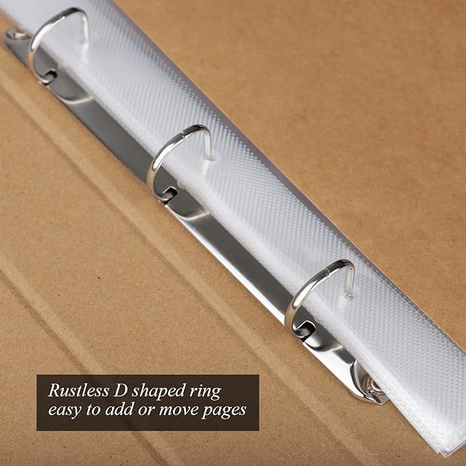 1DOT2 10x10 Inch 3 Ring DIY Scrapbook Photo Album Journal with 30 Plastic Sleeves 60 Pages and Kraft Paper Cover for Baby Travel Wedding Couple Anniversary kids Adventure (Yellow)