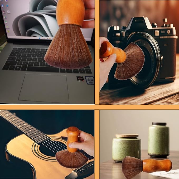 2Pcs Vinyl Record Cleaner Brush,6.2in Anti-Static Dust Cleaning Record Brush for Record Turntable