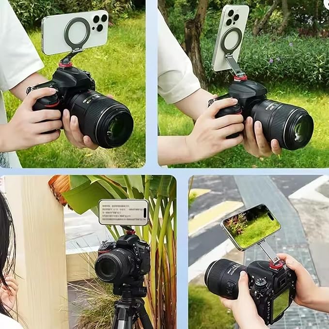 Cold Shoe Design Adapter for DJI RS4 Mini, for Phone Magsafe Magnetic Phone Holder, with 1/4 Screw Hole (Cold Shoe)
