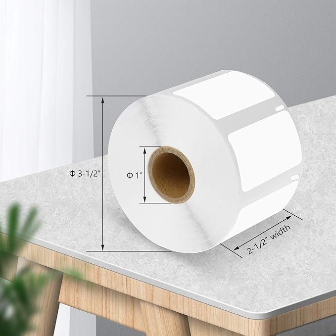 GREENCYCLE 10 Roll Compatible for Dymo 30334 2-1/4" x 1-1/4" White Multipurpose Medium Address Shipping Label for Labelwriter 450, 4XL & Zebra Desktop Printers 1000 Labels/Roll, NOT FIT 550 & 5XL