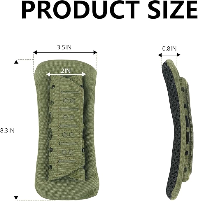 Archerest 2 Pack Tactical Plate Carrier Shoulder Pads, Soft Vest Shoulder Strap Cushion, Mesh Breathable Strap Pad for Backpack