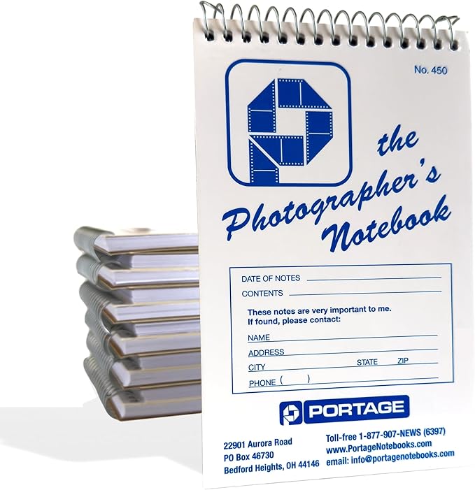 Pocket journal parent blank book wirebound notebook (The Photographer's Notebook, Blank Pages)