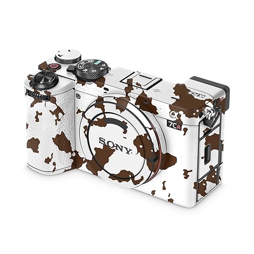 Camera Skin Compatible with Sony Alpha 7CR Camera (2023) - Brown Cow - Premium 3M Vinyl Protective Wrap Decal Cover - Easy to Apply | Crafted in The USA by MightySkins