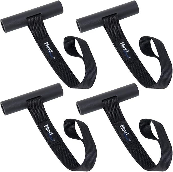 Quick Hood Loops, Mind and Action Kayak Tie Down Anchor Straps, Canon Transport Accessories for Car Hoods and Trunks(4 Pack)