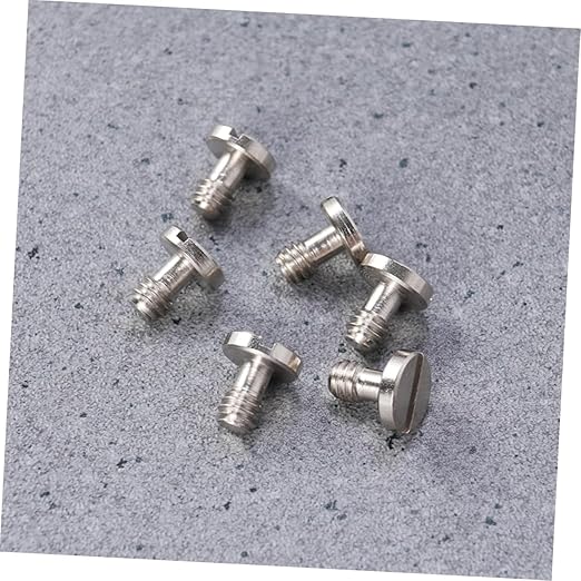DOITOOL 2sets D-Ring Tripod Screws with Small Screws for Quick Release Plate 6pcs*2