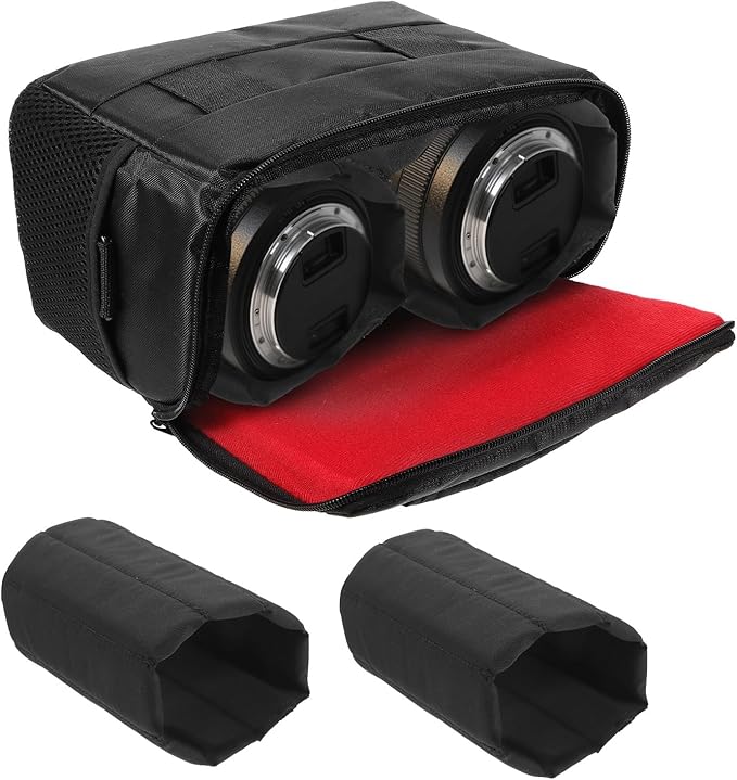 HANABASS Camera Bag Dividers Set 2 Pack 11.02 Inch Padded Adjustable Camera Case Partition Inserts Organizer for Dslr Lenses Drone and Tech Gear Protection