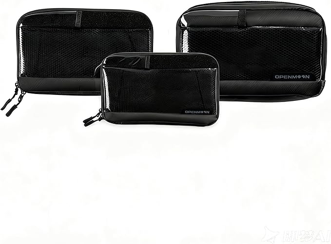 OPENMOON Translucent Electronics & Camera Accessories Bag - Cable organizer, Gear Accessory Pouch, Travel Camera Essentials (Small)