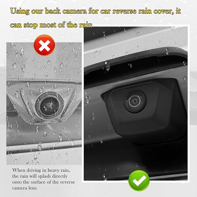 Car Backup Camera Protective Sticker,Soft Car Back Up Camera Rain Cover with Wider Design for Blocking Rainwater,Essential Reverse Cameras Cars Accessories Rain Cover (Small: Width < 0.63 in)