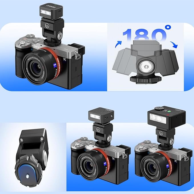 PIXEL Standard Hot Shoe Adapter with Extra PC sync Connection Port & 3.5mm Mini Phone Connection Port for Connecting Cameras to Additional Off-Camera Flash,Studio Light,Strobes or Other Accessories