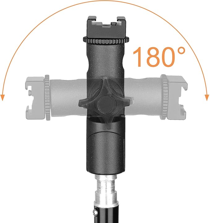 Anwenk Flash Bracket Mount Flash Stand with Umbrella Holder, Swivel, Compatible with Canon Nikon Pentax Olympus Camera Flashes Speedlite Studio LED Light - 1Pack