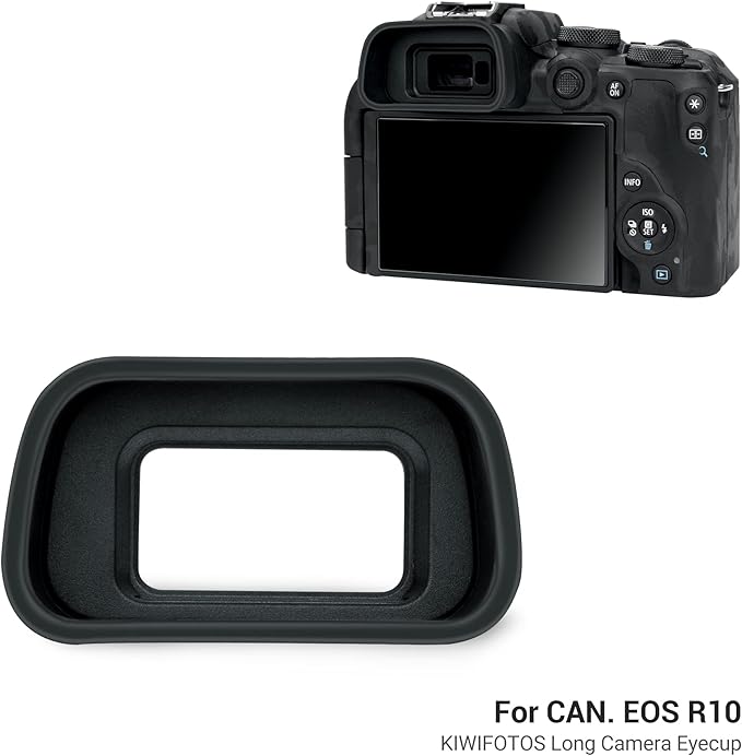 JJC Camera Eyecup Eyepiece Viewfinder for Canon EOS R10 Mirrorless Camera with Extended Soft Silicone Design
