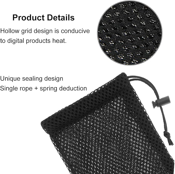 Pouch Carry Bag, Organizer for Smart Phones/Power Bank/USB Flash Drive/SD Cards and Other Accessories(Black)