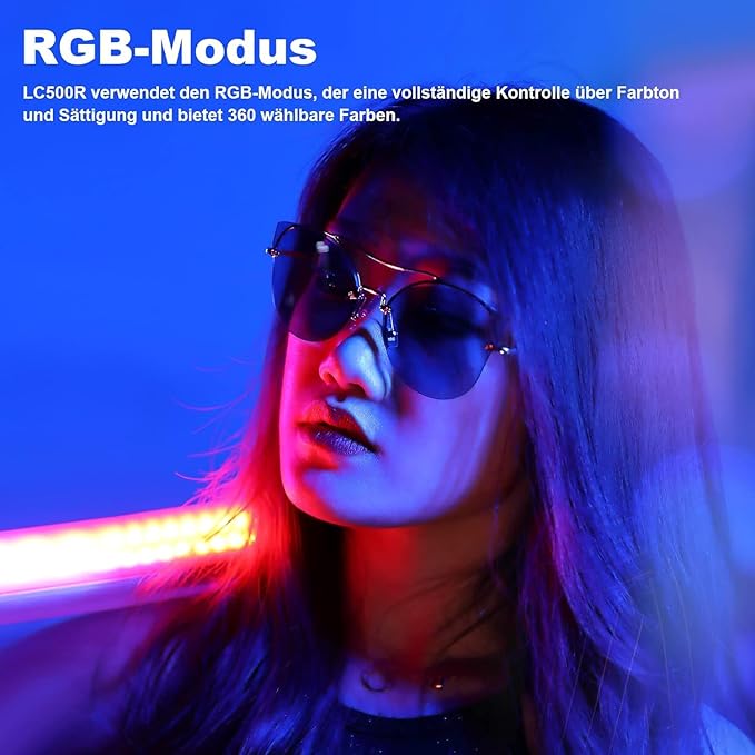 Godox LC500R RGB LED Light Sticker (LC500R RGB (Black 24'')) - Versatile Handheld Lighting for Photo & Video Enthusiasts