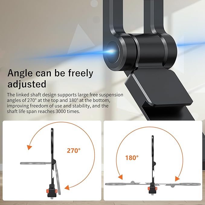 VRIG Phone Tripod Mount for MagSafe, Aluminum Magnetic Tripods Phone Mount Adapter with 1/4” Screw Thread & 3/8" for Magsafe Phone Adapter Compatible with iPhone 16 15 14 13 12 Series