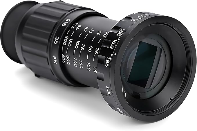 Directors Viewfinder, Acouto Director's Viewfinder VD-11X Professional Micro Director's Viewfinder with HD Multicoated Glass 11x Zoom Camera View Finder Phototgarphy Accessory Aluminum Body