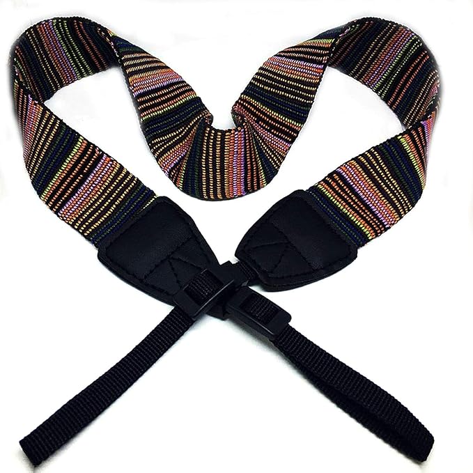 WANBY Camera Strap Canvas Multicolor Neck Shoulder Camera Strap with Quick Release Buckles for DSLR SLR