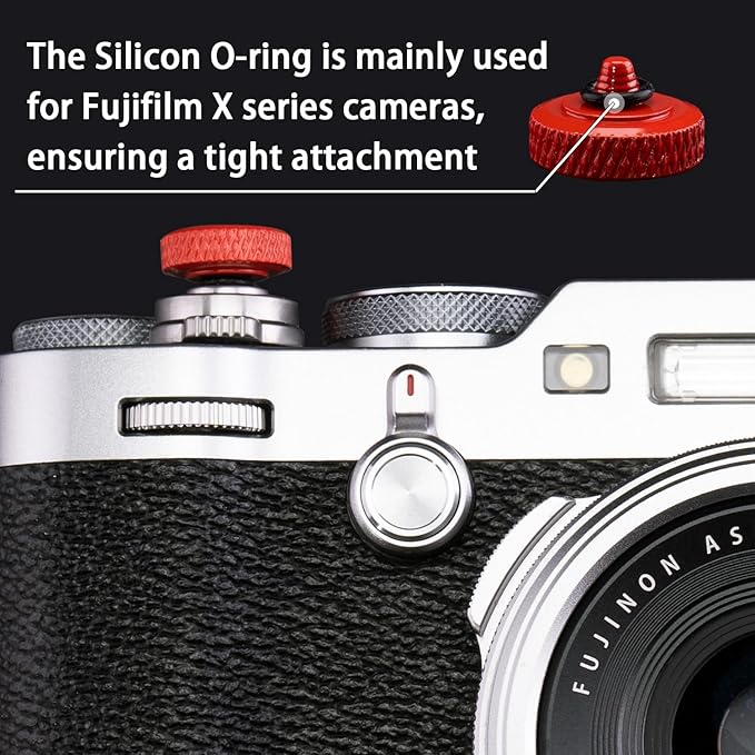 Camera Shutter Button,Soft Shutter Release Button Red(3 Pack)