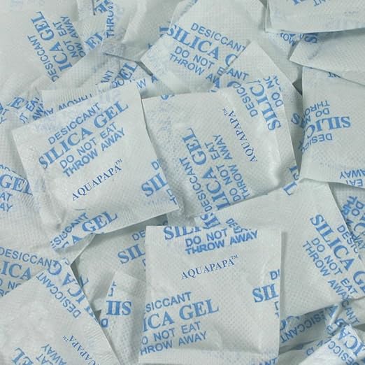 3 Gram Pack of 100 Silica Gel Desiccant Packets Oderless Moisture Absorbing Drying Bags (Ship from USA)