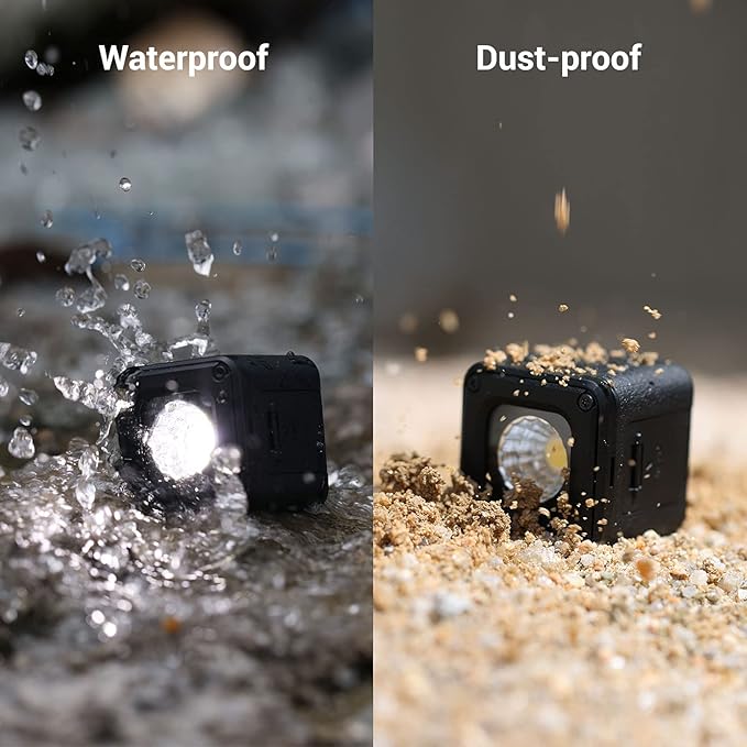 SmallRig RM01 Mini LED Video Light (3 Pack), Watreproof Portable Lighting Kit with 8 Color Filters, Dimmable Fill Photography Light 5600K CRI95 for Smartphone, Action and DSLR Camera