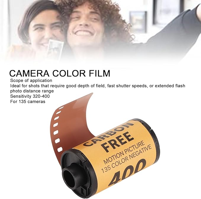 Lybunair 35mm Vintage Camera Color Print Film, 36 Sheets, Carbon Removal, for 135 Cameras