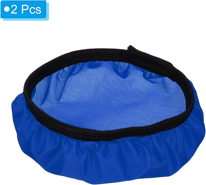 PATIKIL 7" 18cm Soft Diffuser Lamp Cover, 2 Pack Cloth Diffuser Strobe Reflector Lamp Sock for Flash Light Beauty Dish Photography Studio, Blue