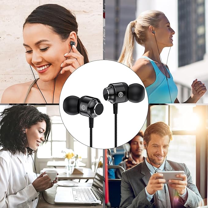 2 Pack USB C Headphones for iPhone 17 16 15 Pro Max 16e, Wired Earphones Type C Earbuds, USBC Ear Buds with Mic Volume Control HiFi Stereo Noise Cancelling for iPhone 17 16 15 Plus