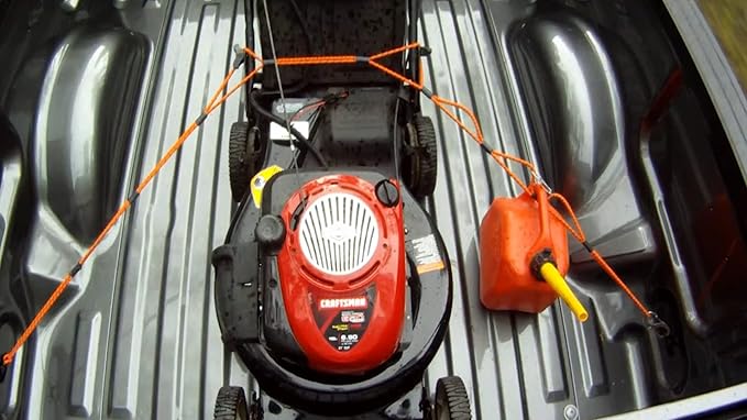 LoopRope | Bungee Cord with Hooks Tie Down System | Adjustable Cargo Strap | Knot Free | Truck, RV, ATV, Camping,Outdoor Accessory, Multipurpose | Loop, Clip and Go | 2 Carabiners | 5 Feet