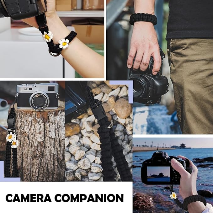 Camera Wrist Strap, Secure & Adjustable DSLR Camera Hand Strap, Sling, Lanyard, Accessories