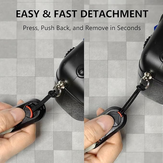Camera Wrist Strap for Travel & Vlogging, Adjustable Quick Release Hand Strap for Secure Grip, Fit for Sony, Canon, Nikon