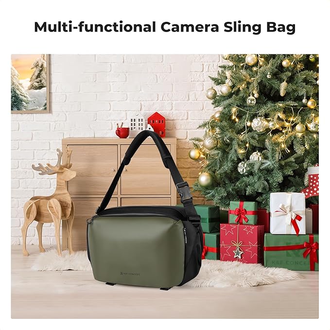 K&F Concept 2 in 1 Sling Bag Everyday Shoulder Bag & Multifunction Photography Crossbody Camera DSLR Backpack Portable Bag