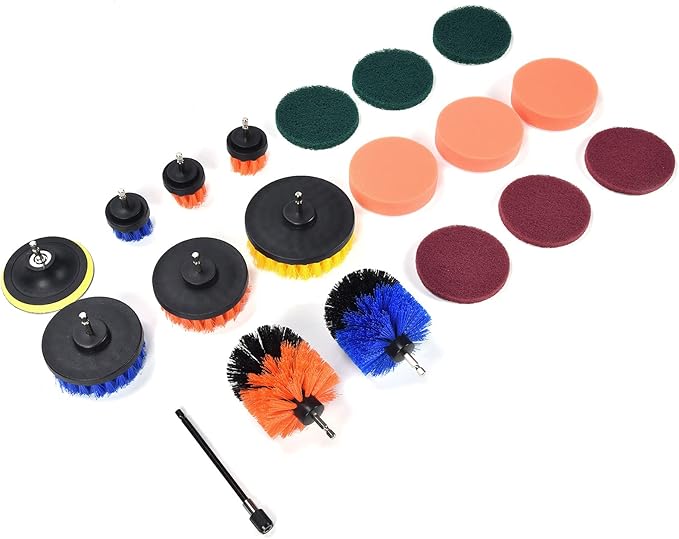 Drill Brush Kit Cleaning Set for Household Nylon Plastic Material