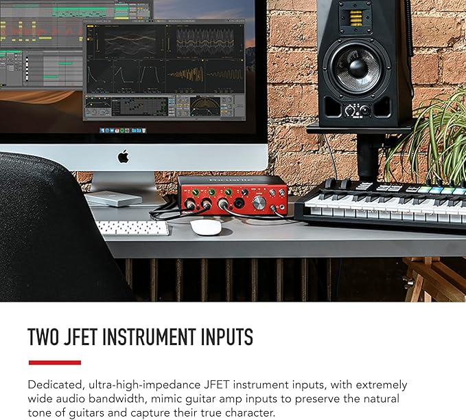 Focusrite Clarett+ 4Pre USB Studio-Grade Audio Interface for Music Makers — Four Low-Noise, Low-Distortion Mic Preamps providing True-To-Life Sound