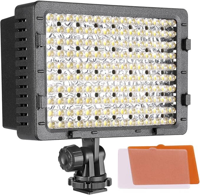 NEEWER® 160 LED CN-160 Dimmable Ultra High Power Panel Digital Camera / Camcorder Video Light, LED Light compatible with Canon, Nikon, Pentax, Panasonic,SONY, Samsung and Olympus Digital SLR Cameras