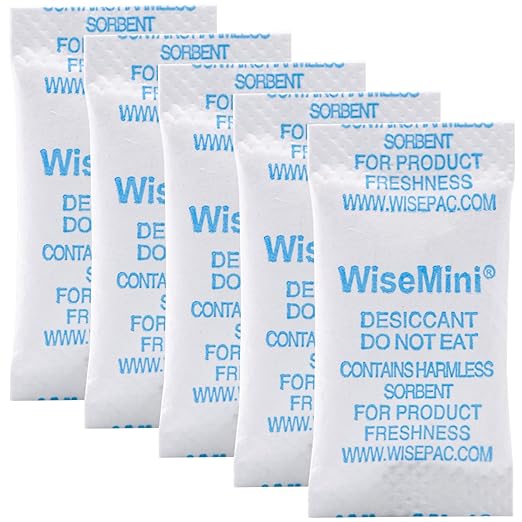 Silica Gel Packets, 0.5 Gram 200 Silica Packets, Food Grade Dessicant, Dessicant Packs, Silica Gel for Food, Moisture Packets for Food Storage