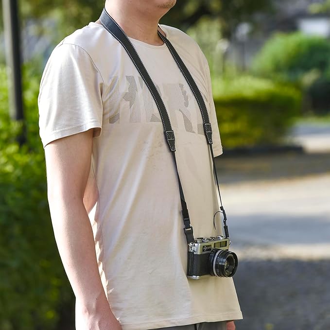 camera shoulder strap, safety tether camera neck strap, micro single PU leather shoulder strap, suitable for various cameras.
