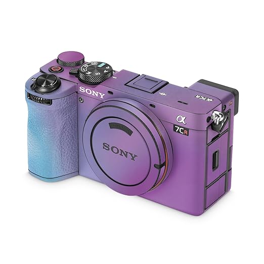 Camera Skin Compatible with Sony Alpha 7CR Camera (2023) - Purple Fog - Premium 3M Vinyl Protective Wrap Decal Cover - Easy to Apply | Crafted in The USA by MightySkins