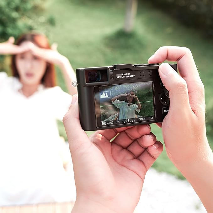 Thumb Up Grip for Leica D-LUX8 DLUX8, Aluminum Alloy Thumb Grip with Hot Shoe Cover Protector Thumb Rest Support Holder, Not Affect The Use of DLUX8 Camera Buttons, D-LUX 8 Camera Accessories - Black