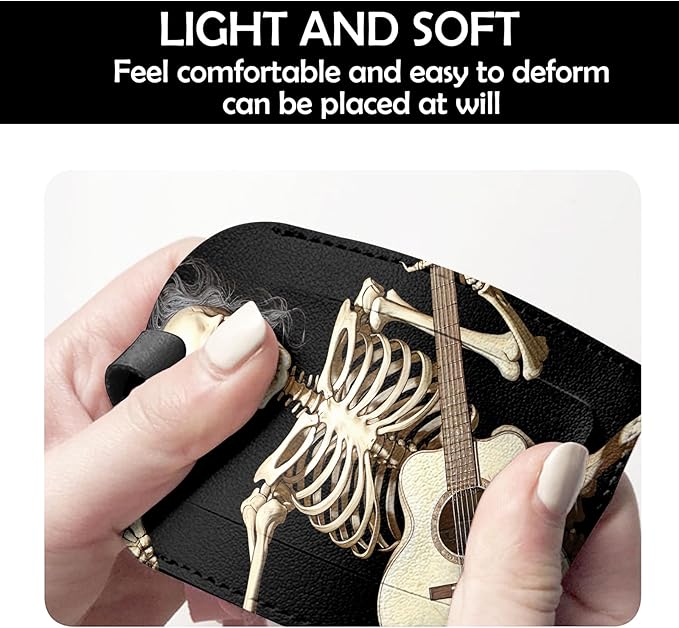 2 Pack Luggage Tag Suitcase Tags PU Leather Identifiers Privacy Cover Luggage Tags Aesthetic Cute Travel Bag Labels for Women Girls Men-Skull Skeleton
