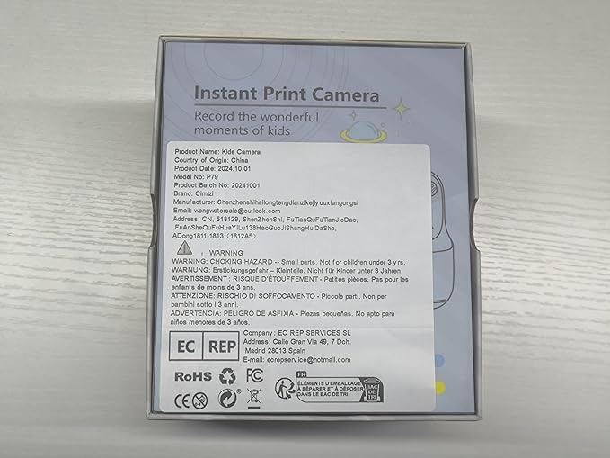 Kids Instant Digital Cameras for Boys and Girls, 1080P HD Dual-Lens Selfie Digital Camera with Print Paper & 32G Card, Christmas Birthday Gifts Toys for Toddler and Teenagers Age 3-16 Years Old