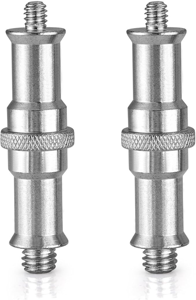 Camera Tripod Adapter Mount Kit 1/4 to 1/4 Screws, 1/4 to 3/8 Converter Thread Screw, Hot Shoe Male or Female Screw Set for Tripod Monopod Flash Plate Mount (2pcs Long Iron Screw)