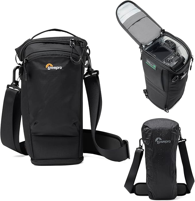 Lowepro ProTactic TLZ 75 Slim AW III Toploader Camera Bag, Camera Case for DSLR, Mirrorless, Vol. 4.5L, Dim: 14.57x4.13x5.5in for Cameras w/Lens attached, Modular Shoulder Bag, for Photographer/Video