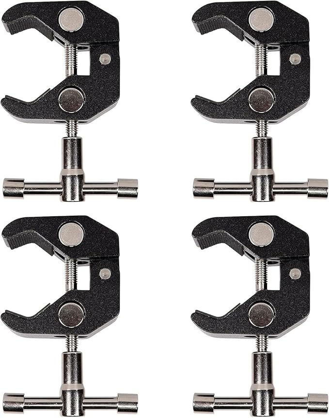 Andoer 4pcs Aluminum Alloy Magic Arm Super Clamp Crab Big Pliers Clip with 1/4" 3/8" Screw Hole for DSLR Camera