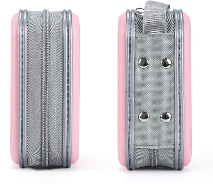 alavisxf xx CD Case, 48 Capacity Hard Plastic DVD Case Portable Zipper CD Holder Large Storage Disc Wallet Bag for Car Home Travel (Light Pink, 48 Capacity)