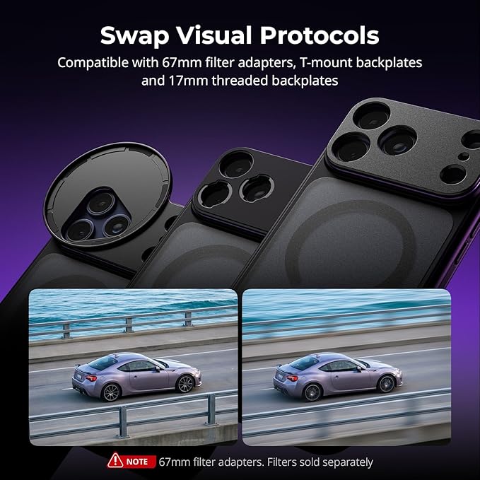 SmallRig Megatron Edition Dual Handheld Video Cage Kit for iPhone 17 Pro Max, Wireless Control Handle, Quick Release, Filmmaking & Live Streaming Kit with Case, Rotatable Handles, Lens Backplate-5584