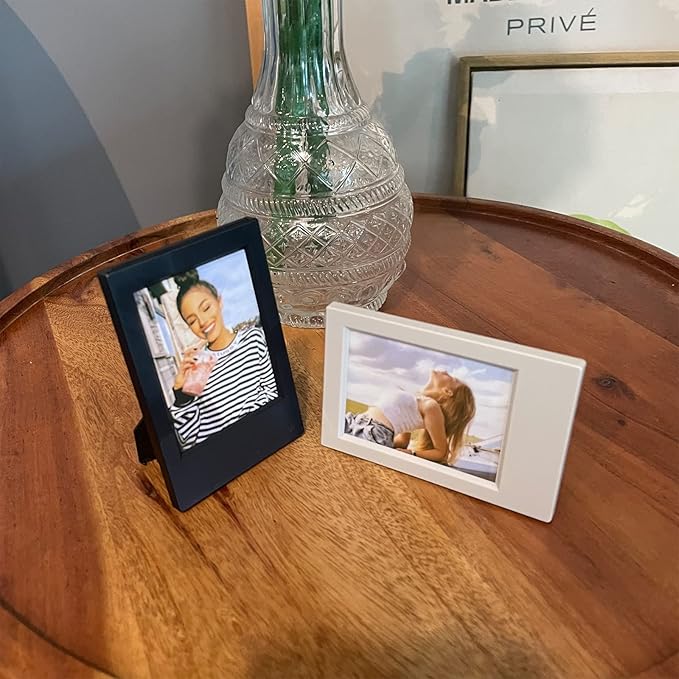 WOGOZAN 2x3 Mini Picture Frame for Fujifilm Instax Mini 12/11/99/41/40/SE/EVO Classic Polaroid Frames 2.15x3.4 Inches Photo Wallet Sized Picture Frame with Protective Film (Colorful) (7 Pack)
